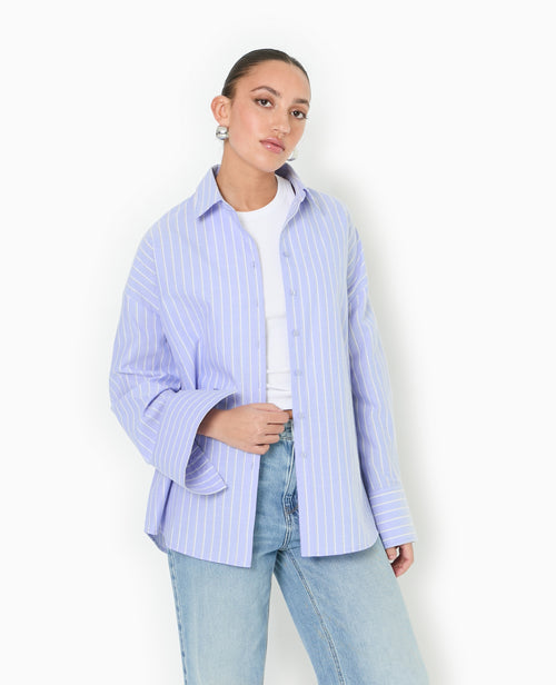 Chemise oversize rayée avec ouverture dos - PIMKIE - 5