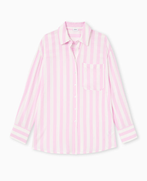 Chemise rayée oversize en tissu fluide - PIMKIE - 4