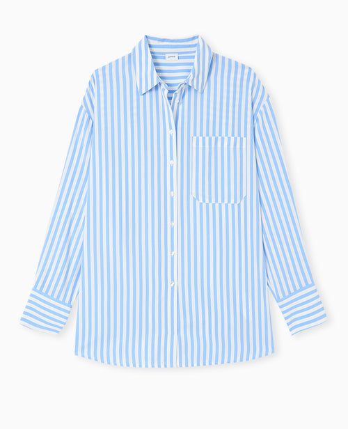 Chemise rayée oversize en tissu fluide - PIMKIE - 4