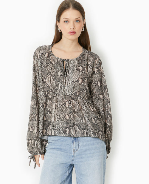 Blouse oversize motif python - PIMKIE - 5