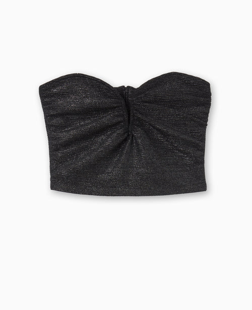 Top bustier court avec lurex encolure cœur - PIMKIE - 4