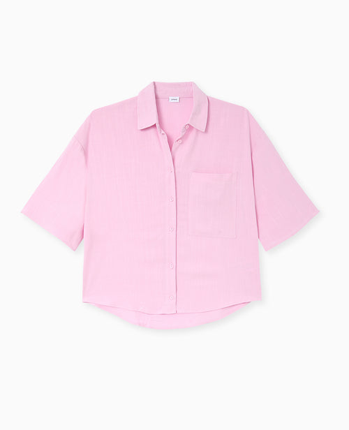 Chemise oversize avec lin - PIMKIE - 4