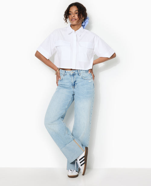 Chemise courte avec manches courtes et poches - PIMKIE - 5