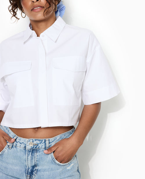 Chemise courte avec manches courtes et poches - PIMKIE - 7