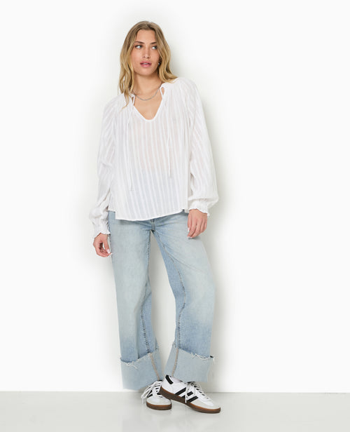 Blouse ample avec nouette et manches ballons - PIMKIE - 2