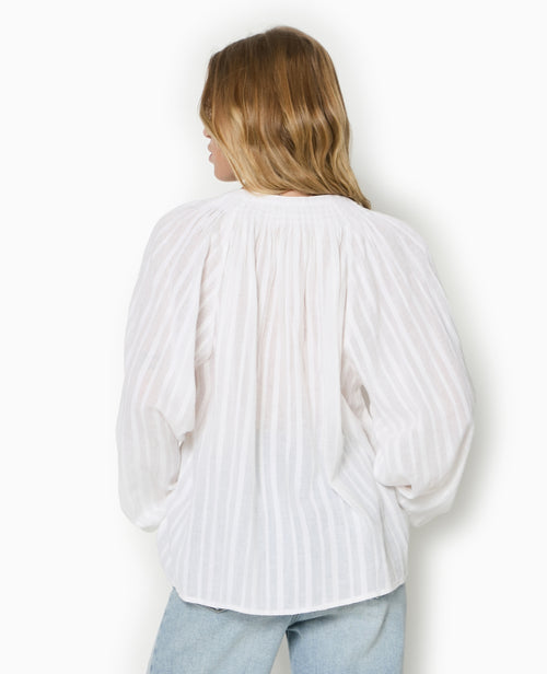 Blouse ample avec nouette et manches ballons - PIMKIE - 6