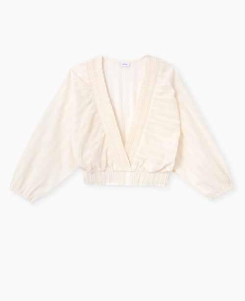 Blouse décolletée avec manches chauve-souris - PIMKIE - 4