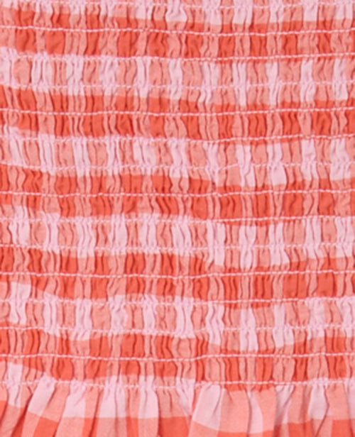Top smocké motif vichy - PIMKIE - 1
