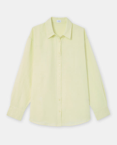 Chemise oversize avec lin motif rayures - PIMKIE - 4
