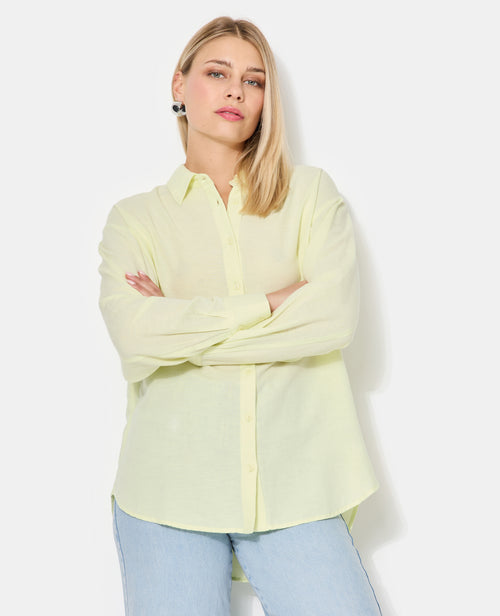 Chemise oversize avec lin motif rayures - PIMKIE - 8
