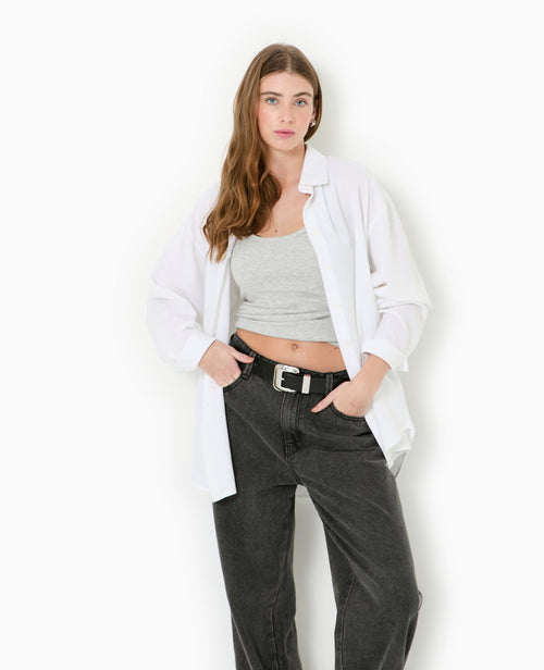 Chemise oversize avec lin - PIMKIE - 5