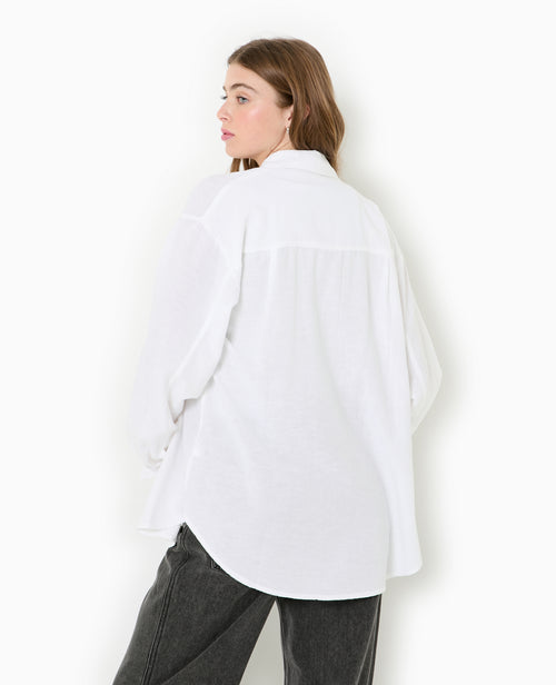 Chemise oversize avec lin - PIMKIE - 6
