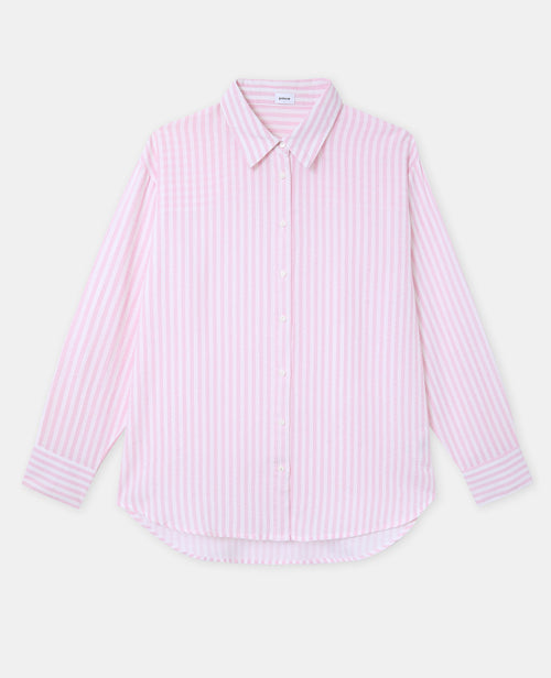 Chemise oversize rayée avec lin - PIMKIE - 4