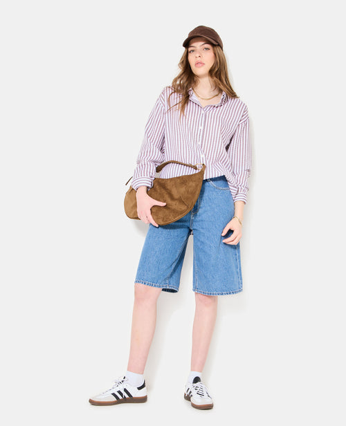 Chemise oversize rayée avec lin - PIMKIE - 3