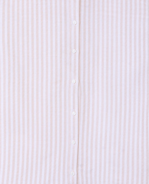 Chemise oversize avec lin motif rayures - PIMKIE - 8