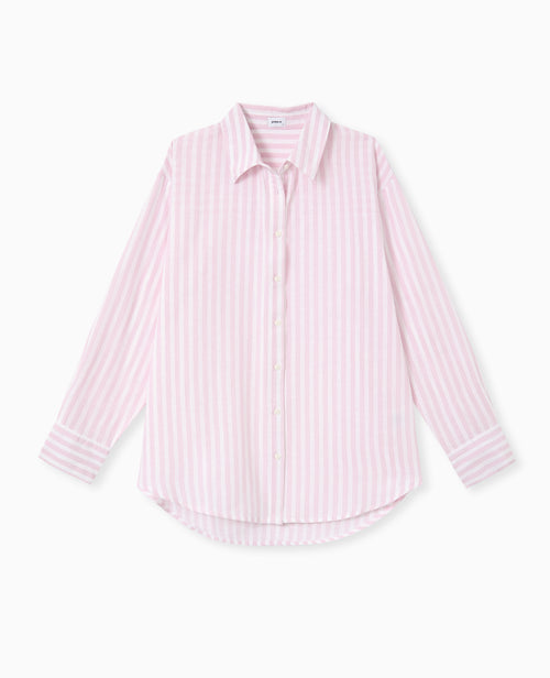 Chemise oversize rayée avec lin - PIMKIE - 4