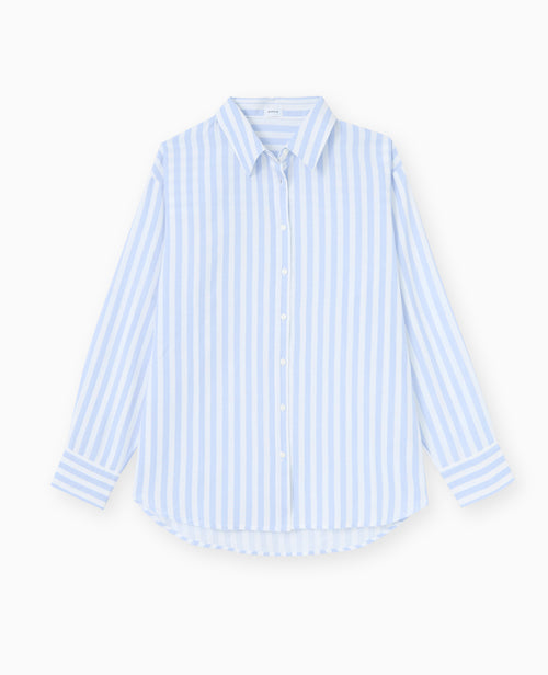 Chemise oversize avec lin motif rayures - PIMKIE - 4