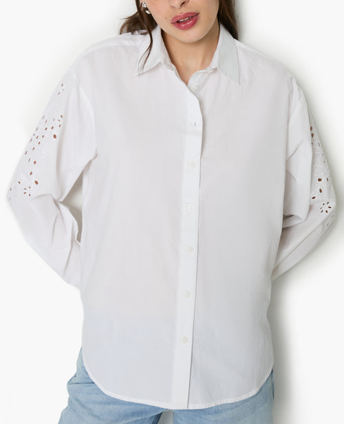 Chemise avec manches broderie anglaise - PIMKIE - 2