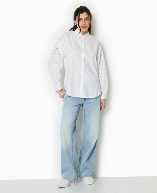 Chemise avec manches broderie anglaise - PIMKIE - 5