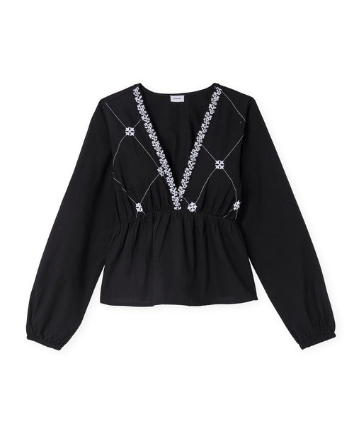 Blouse brodée manches longues - PIMKIE - 4