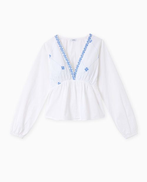 Blouse brodée manches longues - PIMKIE - 4