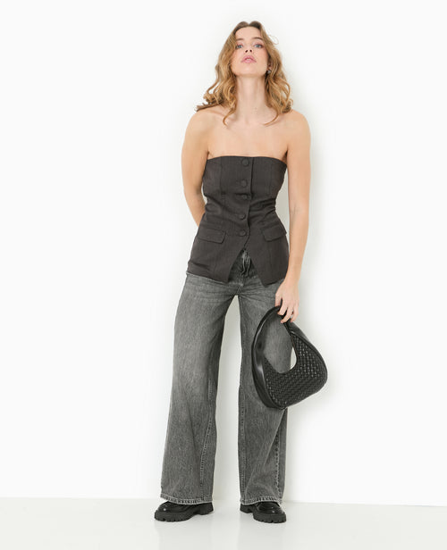 Top bustier esprit gilet de barman - PIMKIE - 2