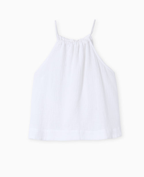 Top en gaze de coton avec bretelles coulissées - PIMKIE - 4