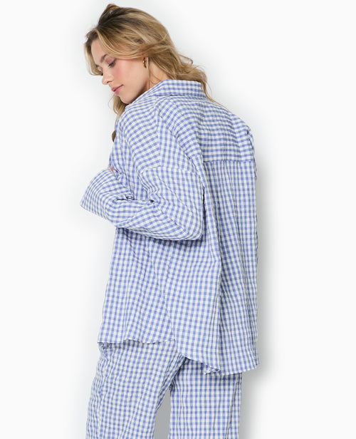 Chemise oversize motif vichy - PIMKIE - 6