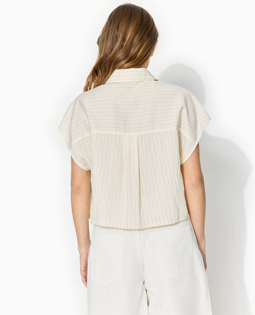 Chemise courte sans manches avec fines rayures - PIMKIE - 6