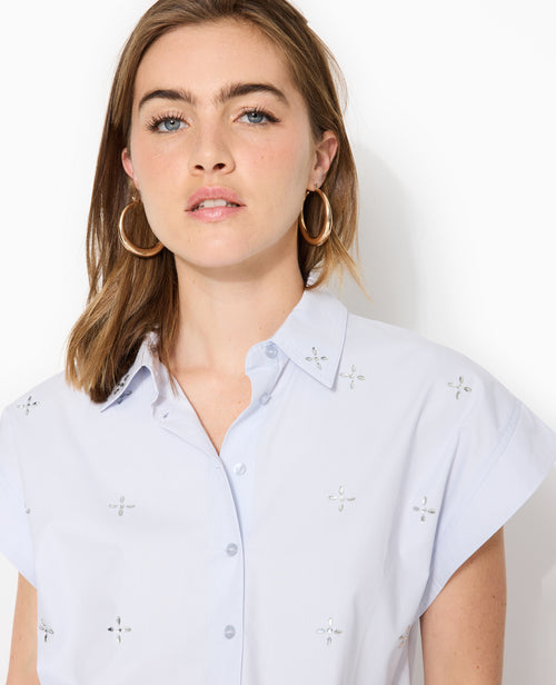 Chemise ample et courte avec strass - PIMKIE - 2