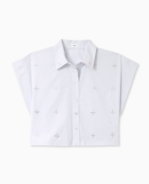 Chemise ample et courte avec strass - PIMKIE - 4