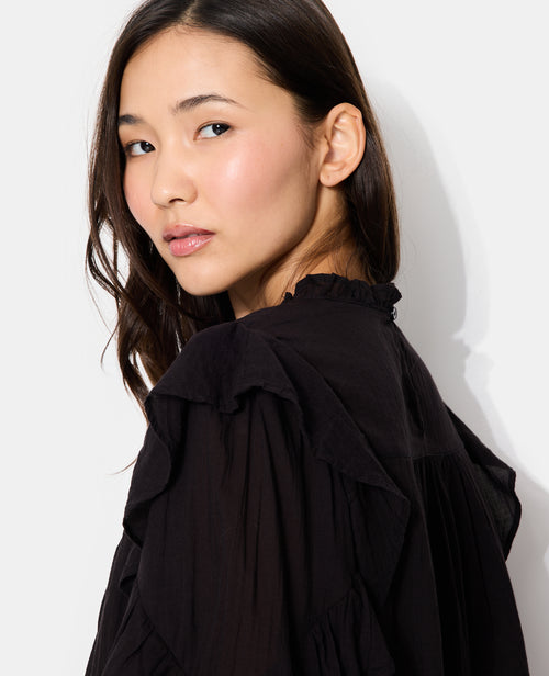 Blouse romantique avec broderies et volants - PIMKIE - 5