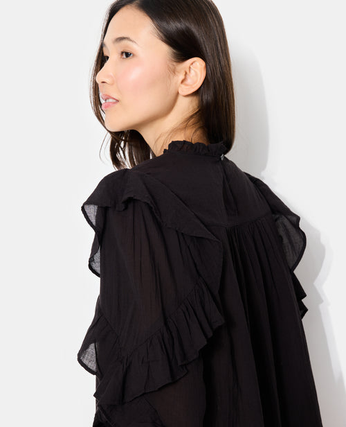 Blouse romantique avec broderies et volants - PIMKIE - 6