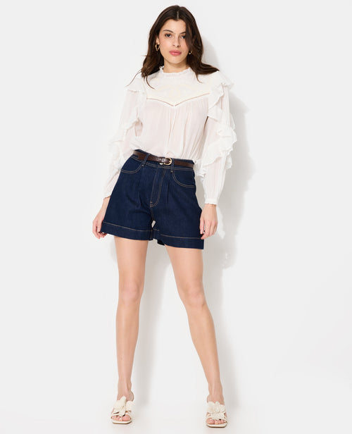 Blouse romantique avec broderies et volants - PIMKIE - 3