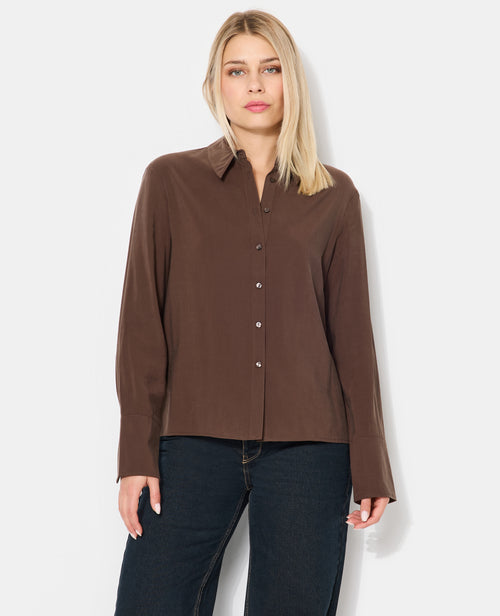 Chemise en tissu effet peau de pêche - PIMKIE - 1