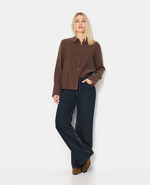 Chemise en tissu effet peau de pêche - PIMKIE - 3