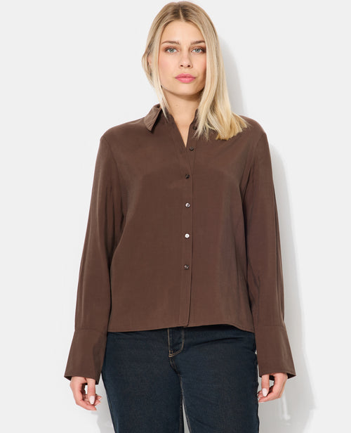 Chemise en tissu effet peau de pêche - PIMKIE - 5