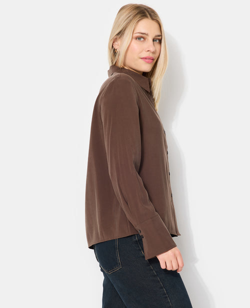 Chemise en tissu effet peau de pêche - PIMKIE - 6