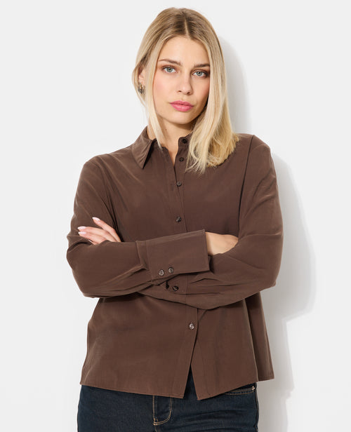 Chemise en tissu effet peau de pêche - PIMKIE - 7