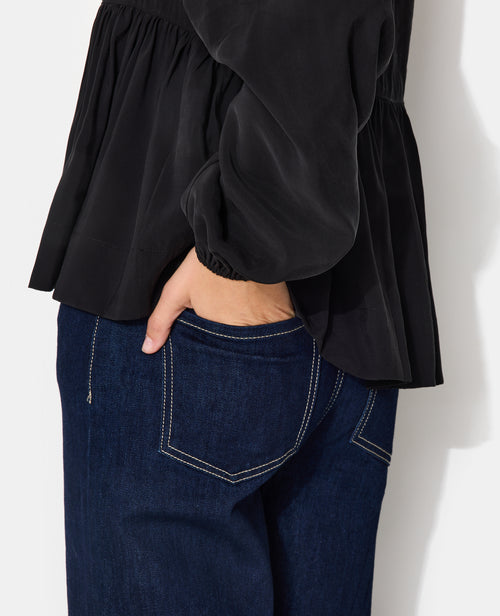 Blouse cache-coeur en tissu effet peau de pêche - PIMKIE - 7