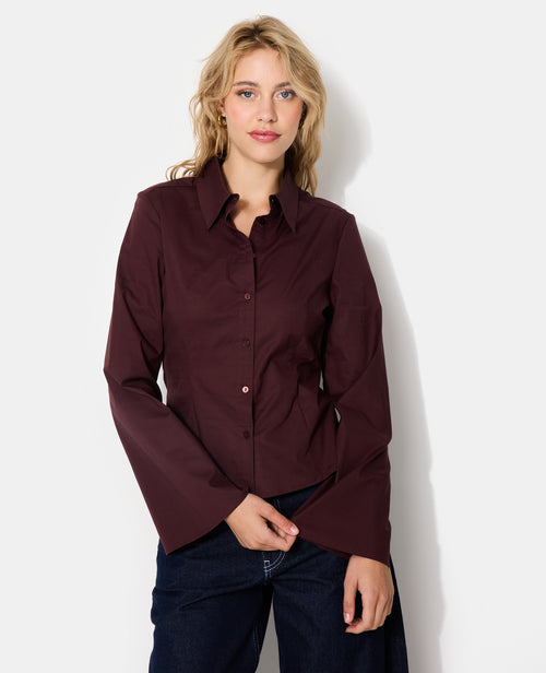 Chemise cintrée en tissu stretch manches flare - PIMKIE - 5