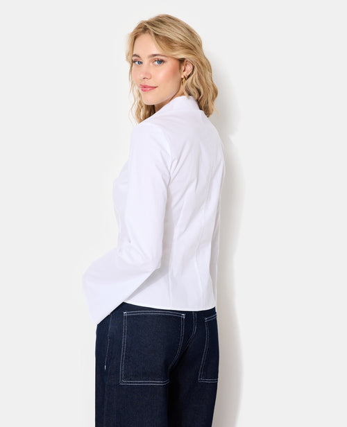 Chemise cintrée en tissu stretch manches flare - PIMKIE - 6