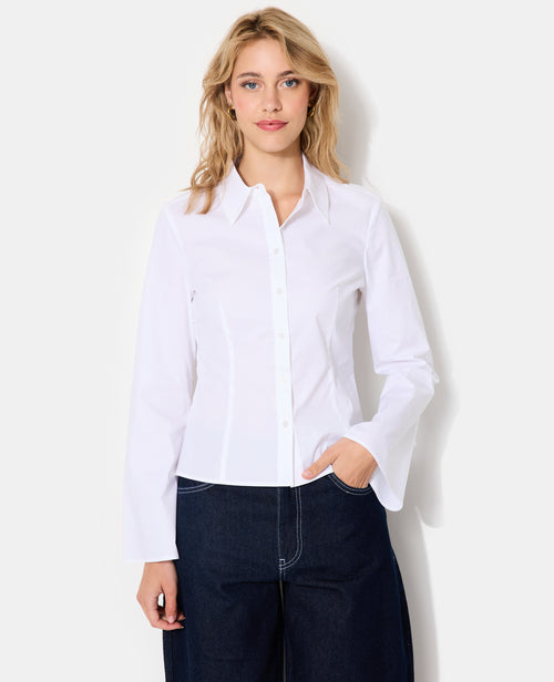 Chemise cintrée en tissu stretch manches flare - PIMKIE - 7