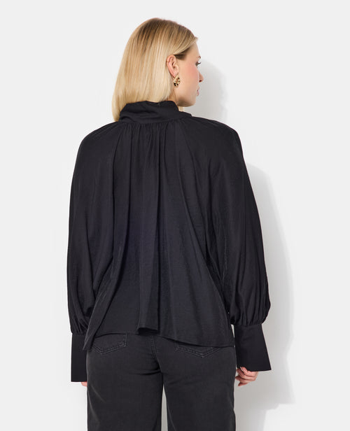 Blouse manches ballons et col lavallière - PIMKIE - 6