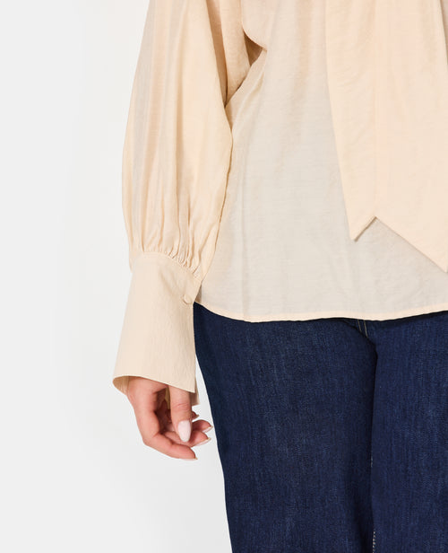 Blouse manches ballons et col lavallière - PIMKIE - 7