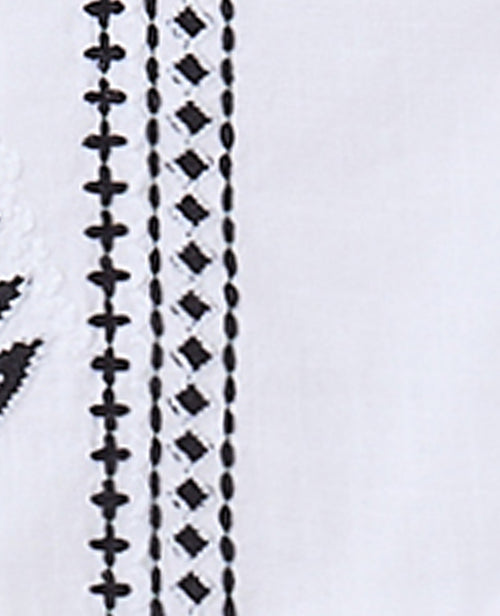 Blouse courte brodée avec manches ballons - PIMKIE - 8