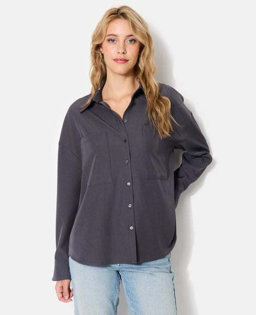 Chemise oversize city avec poches - PIMKIE - 1