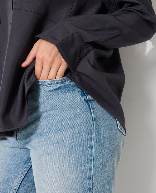 Chemise oversize city avec poches - PIMKIE - 2