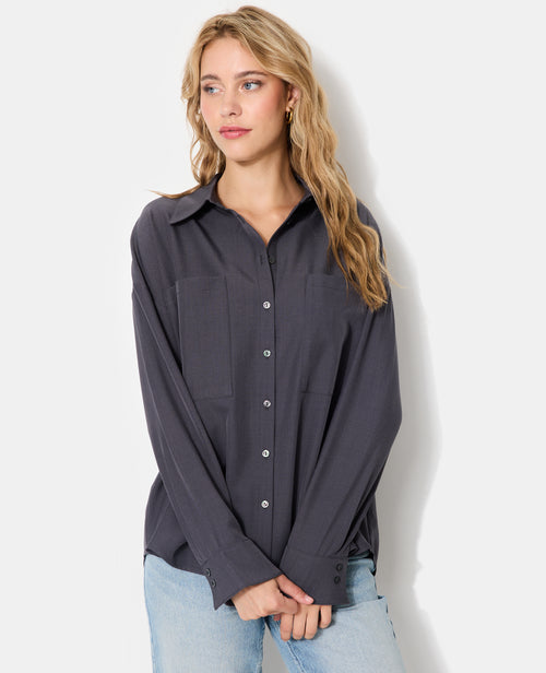 Chemise oversize city avec poches - PIMKIE - 5