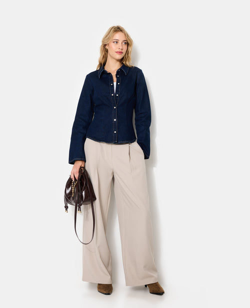 Chemise en jean stretch avec manches flare - PIMKIE - 3